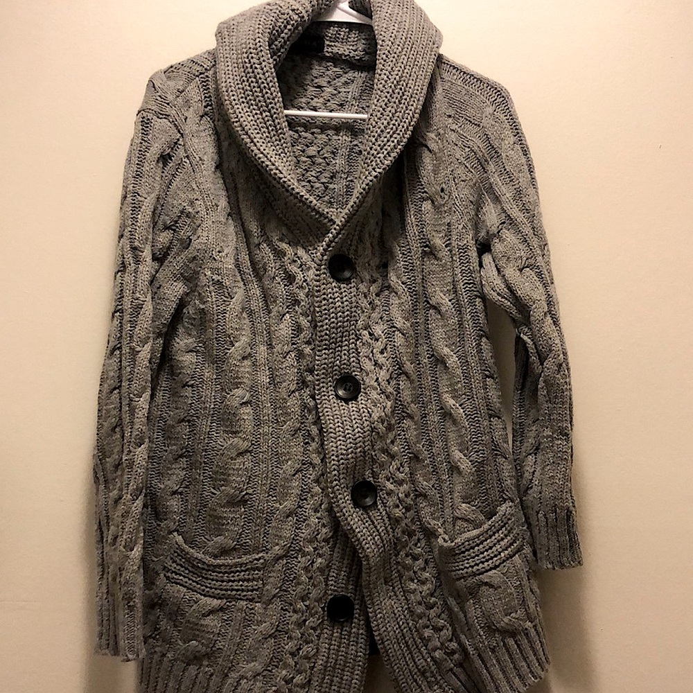 Never worn 5 button cardigan (grey)
